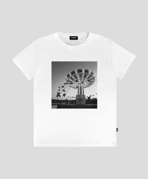 FUN WHITE SLIM FIT T-SHIRT