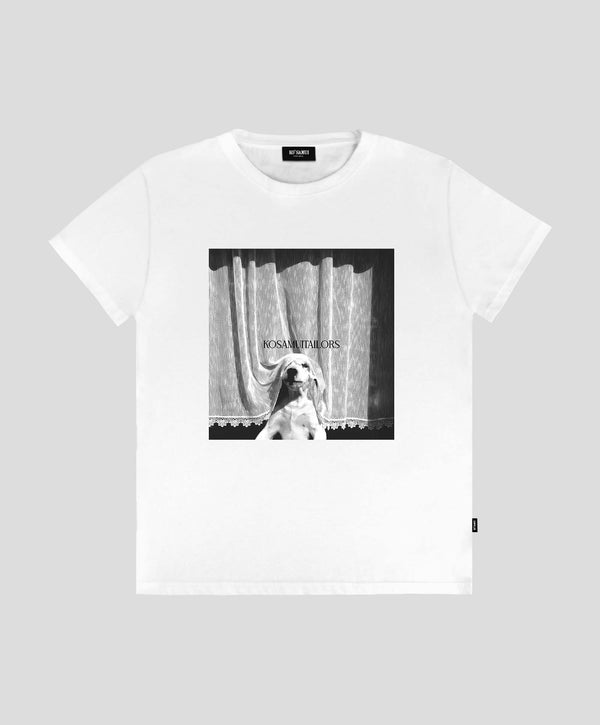 CURTAIN WHITE SLIM FIT T-SHIRT