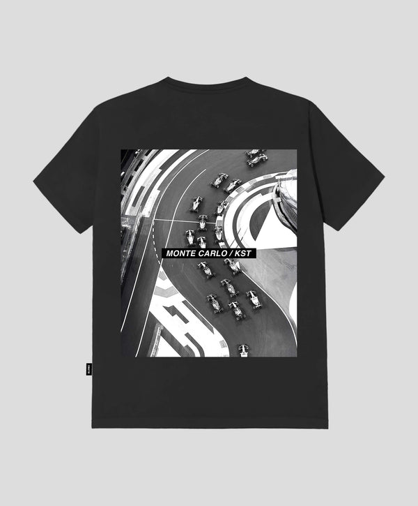 MONTECARLO BLACK REGULAR FIT T-SHIRT