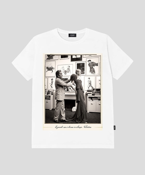 SILENZIO WHITE REGULAR FIT T-SHIRT