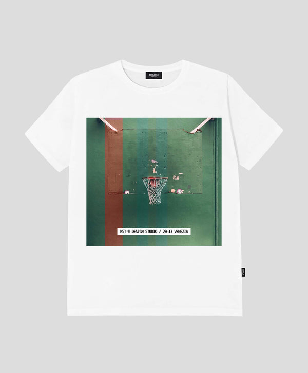 BASK WHITE REGULAR FIT T-SHIRT